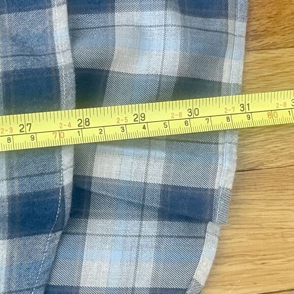 FRANK & EILEEN Shirley Plaid Oversized Button-Up Shirt Size XS Blue NEW Fall - Picture 10 of 13